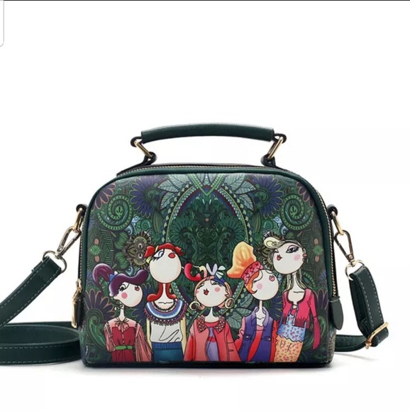 luckyday99 Handbags - NEW SEOUL Vegan Leather Shoulder Handbag Satchel